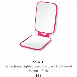Conair Pink Lighted LED Compact Mirror